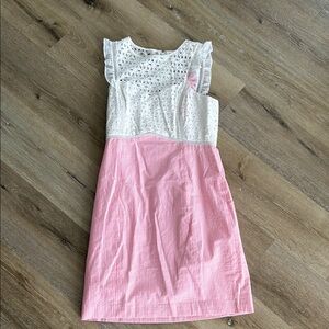 Lilly Pulitzer White and Pink Dress